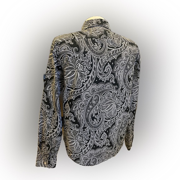 Lauren Ralph Lauren Paisley Print Blouse S - Picture 9 of 9